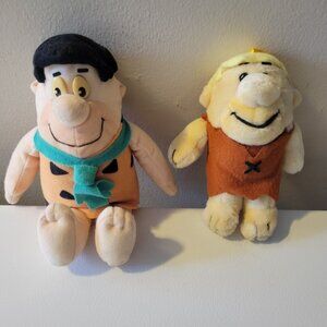 Vintage Fred Flinstone and Barney Plush Toys